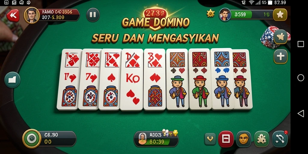Screenshot gameplay 2739 yang menunjukkan aksi seru permainan Domino.