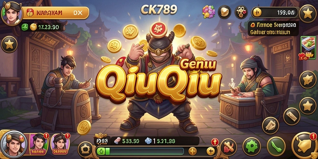 Tampilan gameplay seru dari CK789 saat bermain QiuQiu.