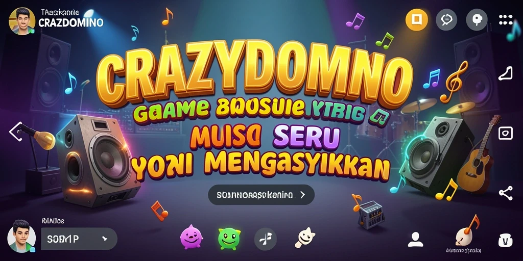 Tampilan gameplay seru di dalam <strong>CRAZYDOMINO</strong> dengan irama musik yang menggugah semangat.