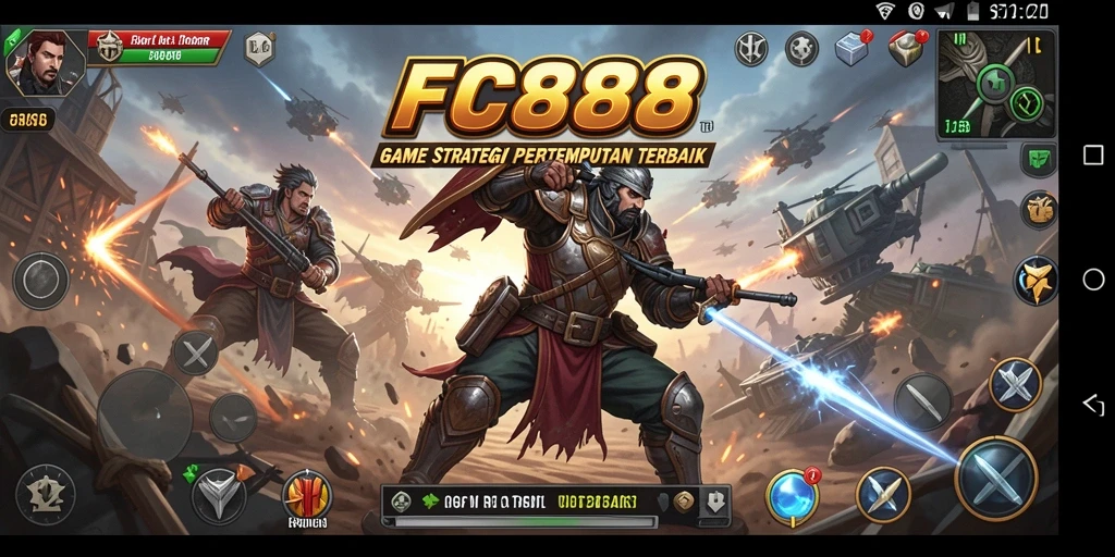 Tampilan gameplay FC888 dengan strategi pertarungan yang menarik.