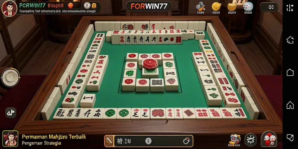 Tampilan gameplay Mahjong yang mengasyikkan dan interaktif.