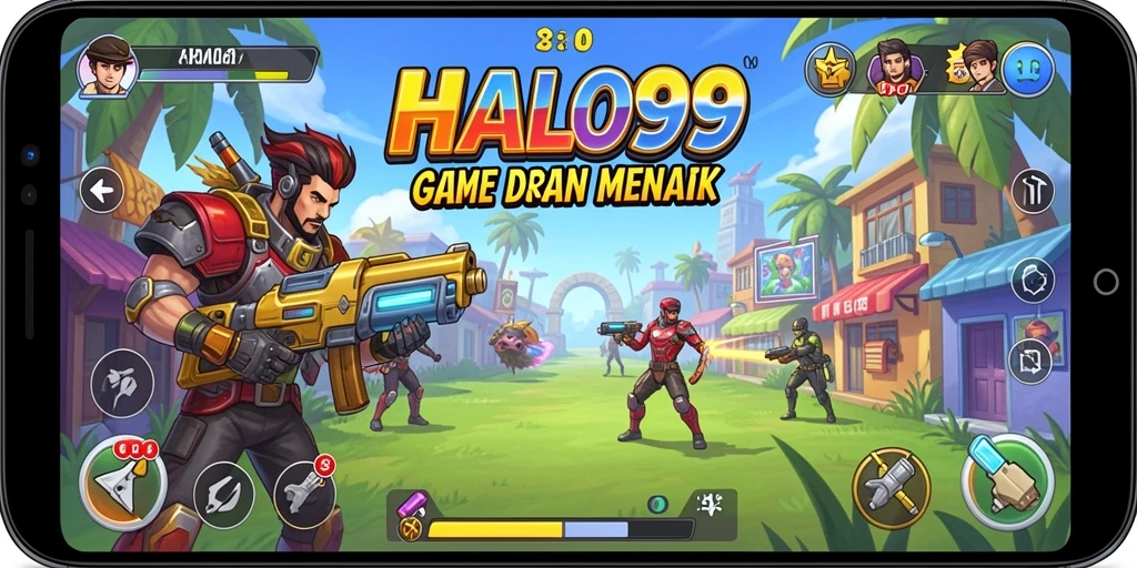 Tampilan gameplay seru HALO99 dengan tantangan Arcade yang menarik.