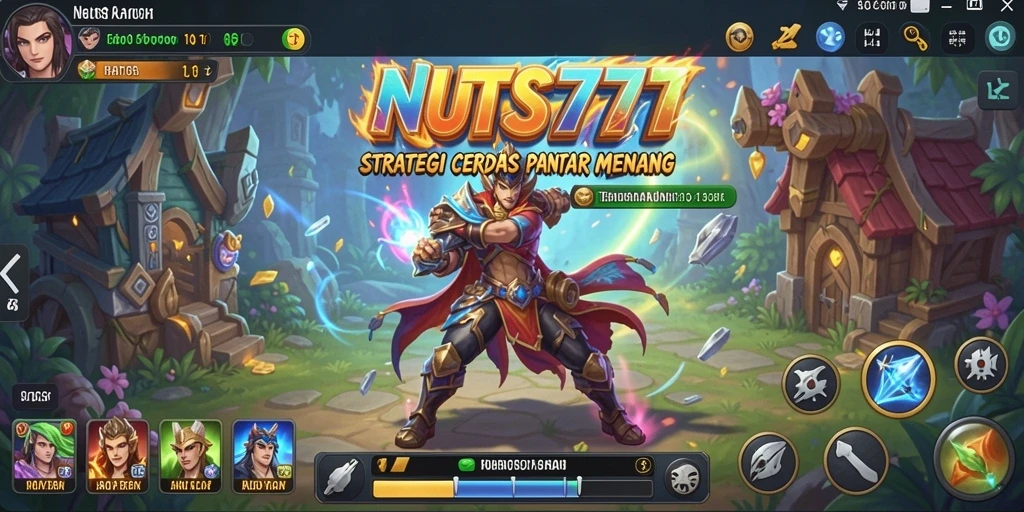 Tampilan gameplay NUTS777 yang strategis dan mendebarkan.