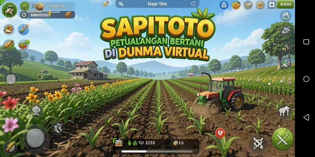 Gameplay menarik dalam SAPITOTO saat bercocok tanam.