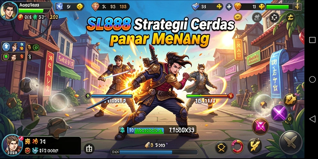 Tangkapan layar SL888 menampilkan aksi strategis yang dinamis dan mendebarkan.
