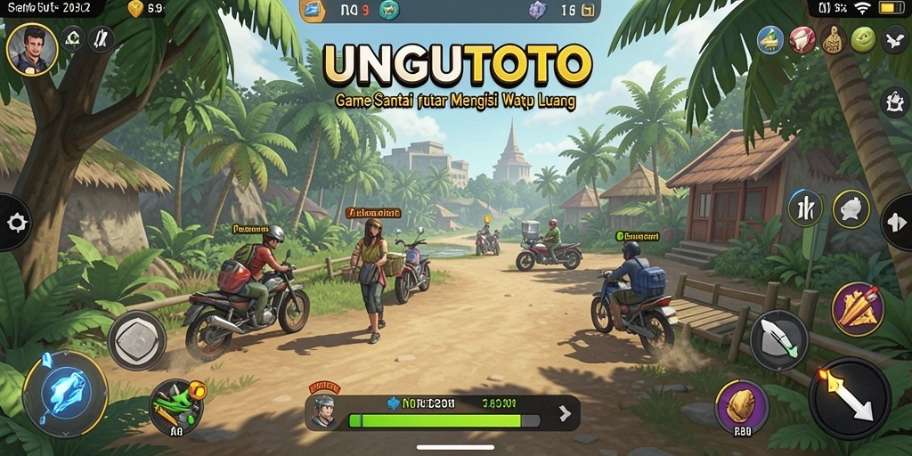 Tampilan gameplay seru UNGUTOTO yang menarik dan penuh warna.
