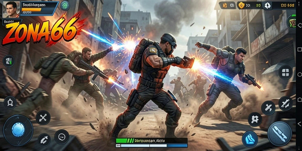 Gameplay menegangkan dan karakter kuat dalam ZONA66.